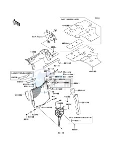 NINJA_ZX-10R_ABS ZX1000KDF FR XX (EU ME A(FRICA) drawing Radiator