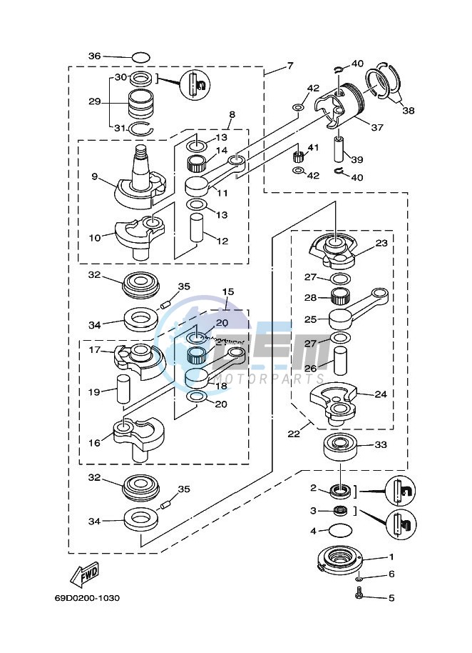 CRANKSHAFT--PISTON