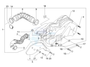 Runner 125 VX 4t e3 (UK) UK drawing Air filter