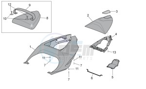 RSV 2 1000 drawing Rear body - Rear fairing I