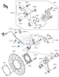 Z1000 ZR1000HHF XX (EU ME A(FRICA) drawing Rear Brake