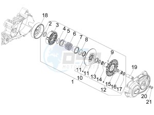 GP 800 Centenario drawing Driven pulley