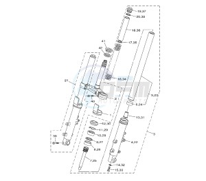 XP T-MAX 500 drawing FRONT FORK