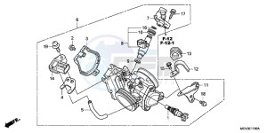 CRF450RB drawing THROTTLE BODY