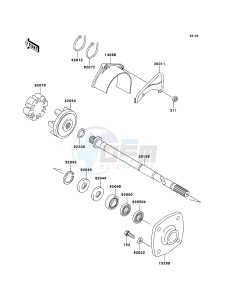 JET SKI 800 SX-R JS800A6F FR drawing Drive Shaft