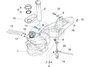 Liberty 50 4t Sport drawing Fuel Tank