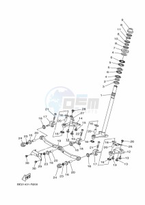 MWS125-C TRICITY 125 (BU5G) drawing STEERING 2