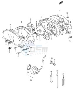 AN400 (E2) Burgman drawing SPEEDOMETER (MODEL Y)