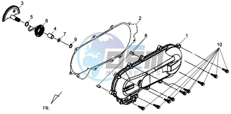 CRANKCASE COVER LEFT