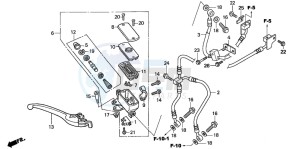 CBF600N drawing FR. BRAKE MASTER CYLINDER (CBF600SA/NA)