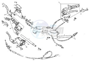 GPR 50 drawing Handlebars component parts