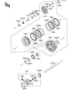 ZX 1000 B [NINJA ZX-10] (B3) [NINJA ZX-10] drawing CLUTCH