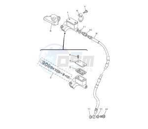 TT R E/LE 125 drawing FRONT MASTER CYLINDER 19C--