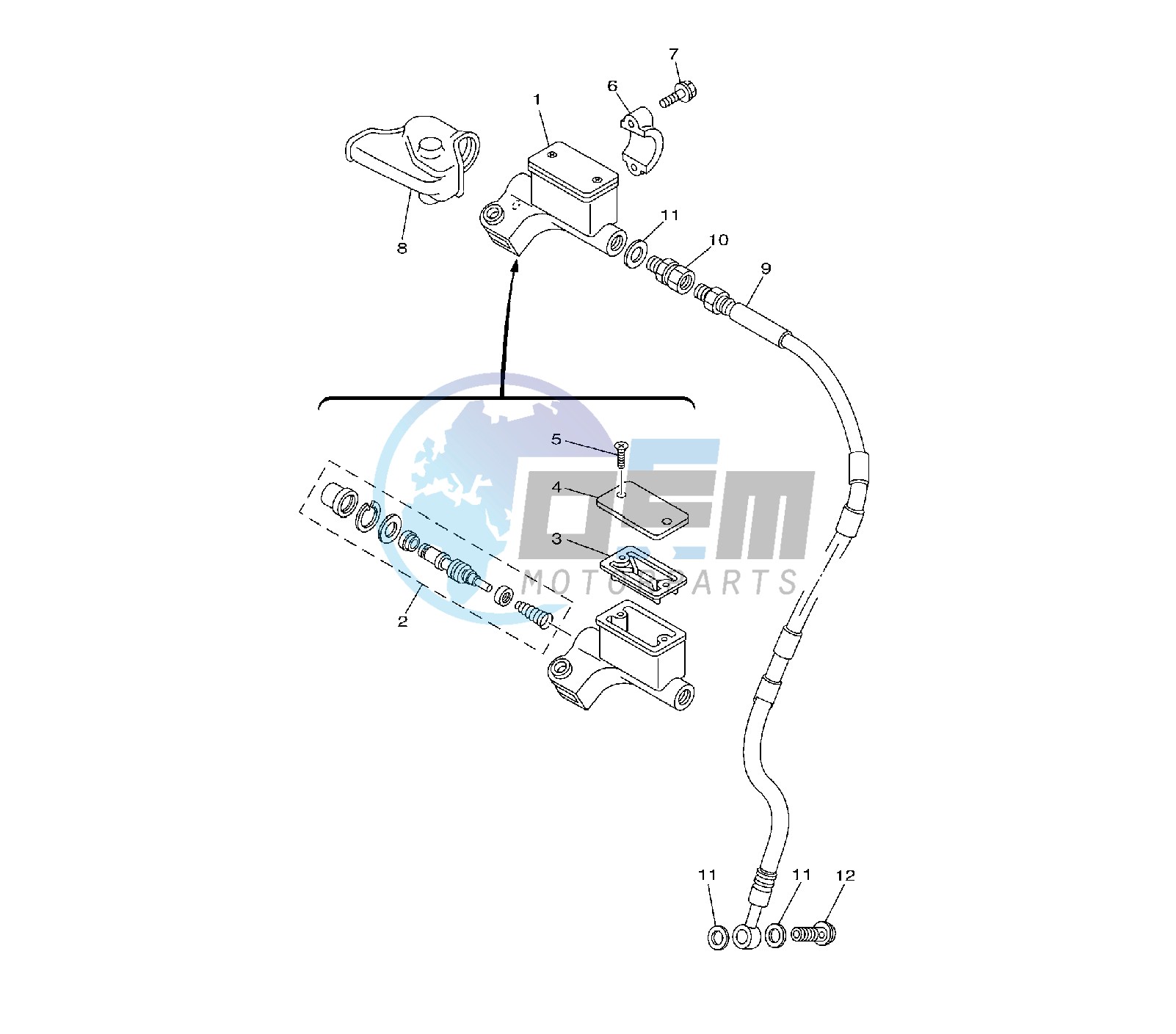 FRONT MASTER CYLINDER 19C--