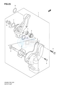 AN400 BURGMAN EU-UK drawing WATER PUMP