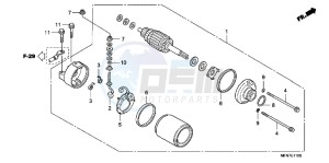 CB1000RAC drawing STARTING MOTOR