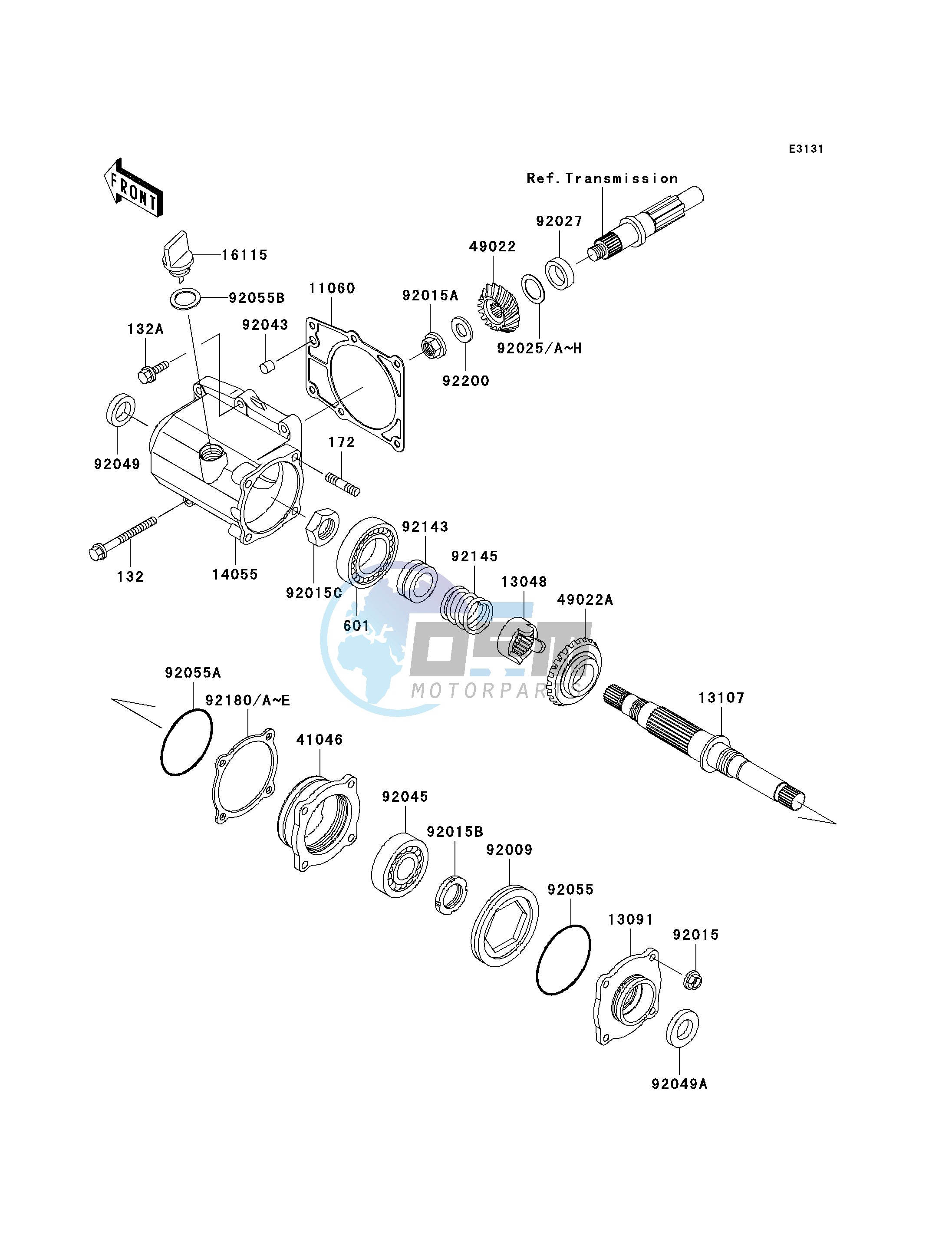 FRONT BEVEL GEAR