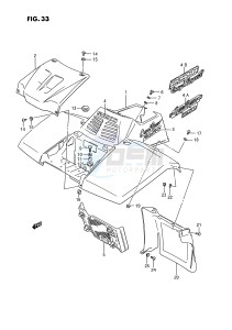 LT-F250 (E2) drawing FRONT FENDER (MODEL J K L)