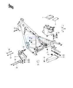 KE 125 A [KE125] (A7-A8) [KE125] drawing FRAME FITTINGS -- 80-81 A7_A8- -