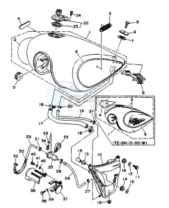 XV VIRAGO 1100 11000 drawing FUEL TANK