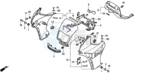 NX650 500 DOMINATOR drawing COWL