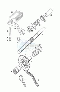 FLEXER_XL_L1 50 L1 drawing Pedal starter mechanism