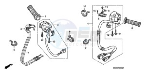 ST1300AE Pan Europoean - ST1300 UK - (E) drawing SWITCH/CABLE