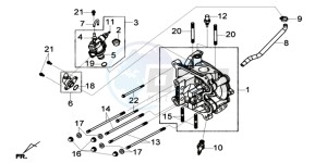 GTS 125I EURO4 LONG VISOR L7 drawing CYLINDER HEAD CPL.