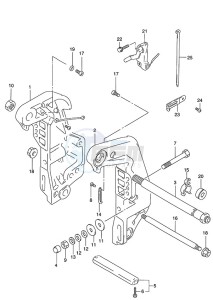 DT 140 drawing Clamp Bracket (1996 to 2001)