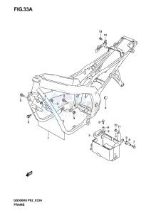 GS500 (P19) drawing FRAME (MODEL K4 K5 K6)