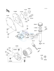 KAF 300 C [MULE 550] (C6-C7) [MULE 550] drawing OIL PUMP_OIL FILTER