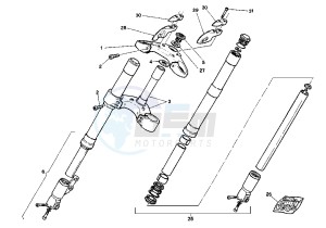 PLANET 125 drawing FRONT FORK