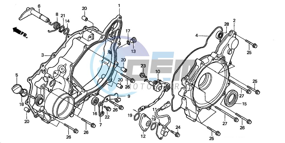 REAR CRANKCASE COVER