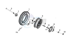 ORBIT II 50 TS drawing FRONT WHEEL