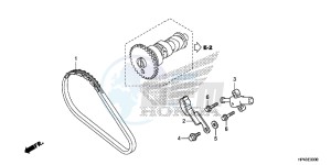 TRX420FPMD TRX420 Europe Direct - (ED) drawing CAM CHAIN/TENSIONER