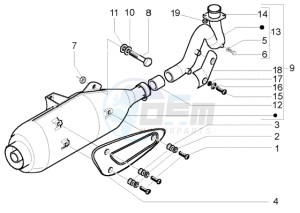 Runner 200 VXR 4t drawing Catalytic silencer