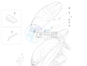 Medley 125 4T ie ABS (EMEA) drawing Saddle/seats