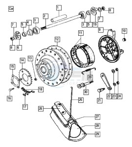 STREETMATE_25-45kmh_K8-L0 50 K8-L0 drawing Rear wheel