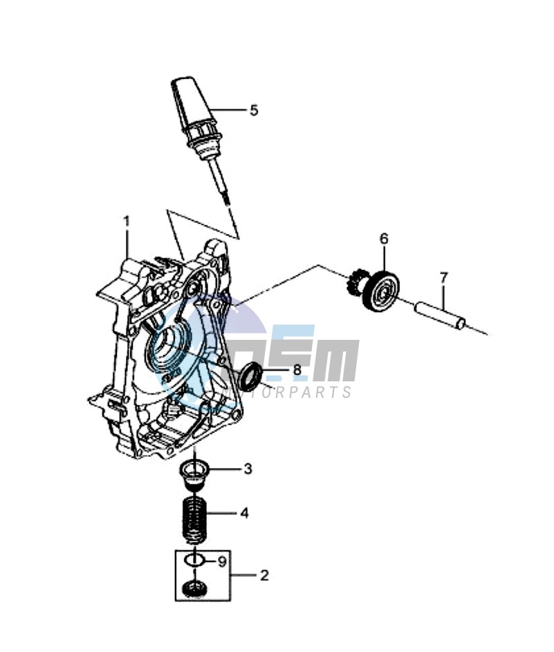 CRANKCASE RIGHT / START MOTOR