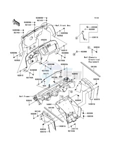 MULE_600 KAF400BBF EU drawing Frame Fittings(Front)