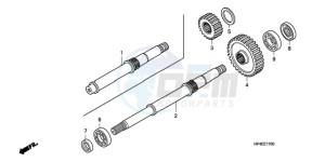 TRX420FMA Australia - (U / 4WD) drawing FINAL SHAFT