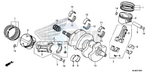 VFR800XF CrossRunner 2ED drawing CRANKSHAFT/PISTON