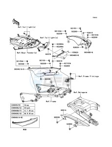 ZZR1400 ABS ZX1400B7F FR GB XX (EU ME A(FRICA) drawing Side Covers/Chain Cover