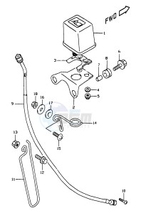 DR350 (V-W-X) drawing TRIP METER