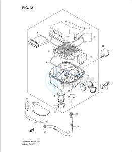 SFV650/A drawing AIR CLEANER