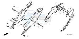 CBF1000FAB drawing REAR COWL