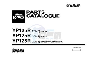 YP125R X-MAX125 X-MAX (2DME 2DME 2DME) drawing .1-Front-Page