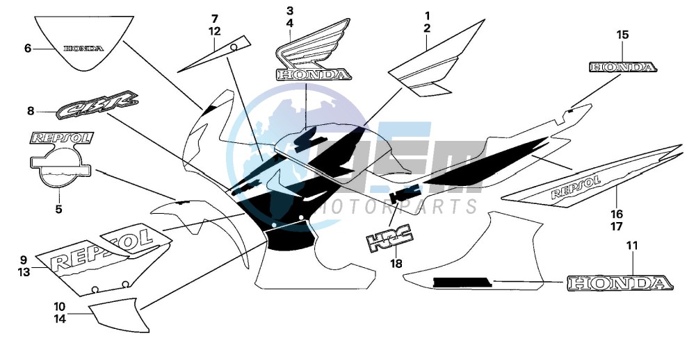 MARK/STRIPE (CBR125RS)