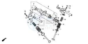 CB250 drawing CAMSHAFT/VALVE