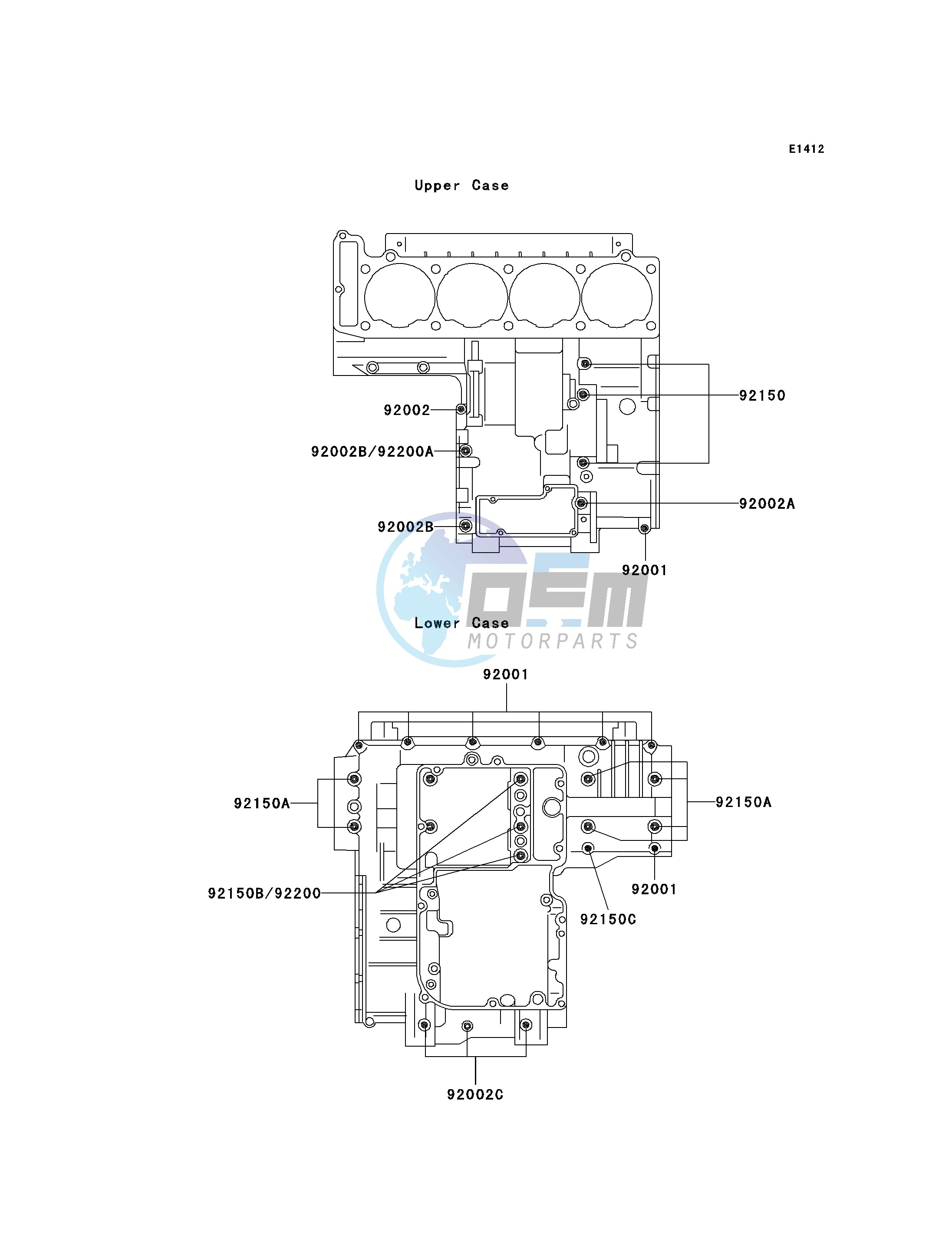 CRANKCASE BOLT PATTERN